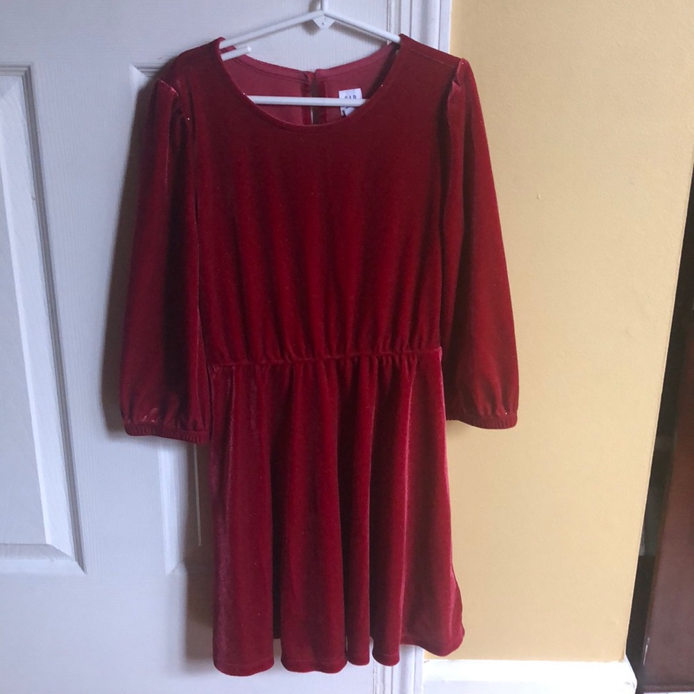 Gap Girls Size Medium Red Sparkle Dress